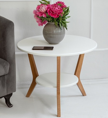 Стол журнальный BeautyStyle 13 белый бук 