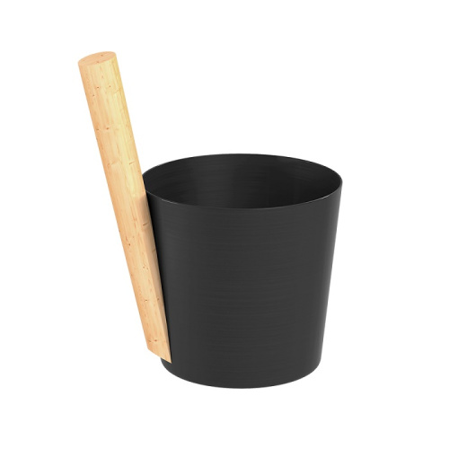 Шайка EVEREST 5л алюминий BLACK (TG-50)