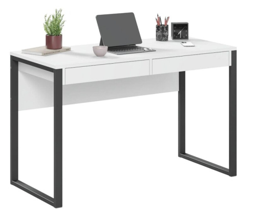 Письменный стол Mio Tesoro Велия МВ-01 Loft белый черный 