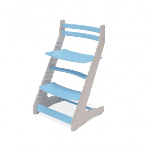 Растущий регулируемый стул Вырастайка Eco Prime серый голубой 