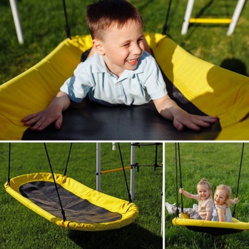 Дачный комплекс Fitness лодка качели Romana 103.20.05 серый жёлтый