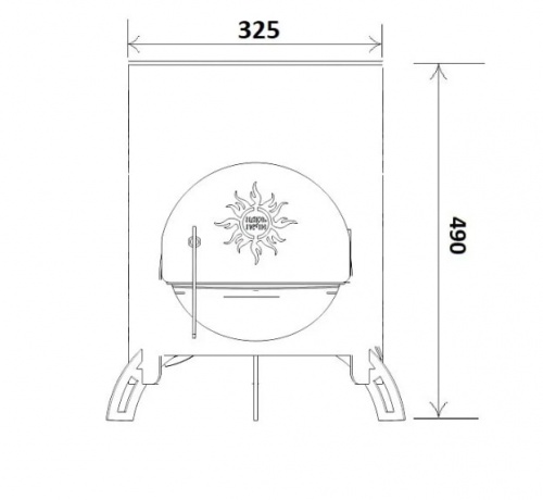 Царь-Печка под казан ДТ (8мм) 8 литров