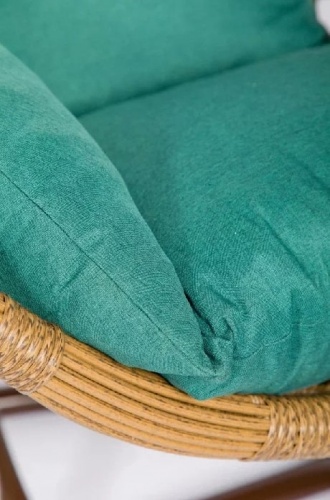 Подвесное кресло Скай 04 соломенный подушка зеленый 