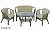 IND Комплект Багама 1 с диваном овальный стол олива