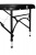 Складной 3-х секционный алюминиевый массажный стол BodyFit черный 60 см валик