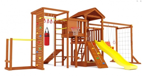Детская спортивная площадка для дачи Савушка Мастер 4 Семейная
