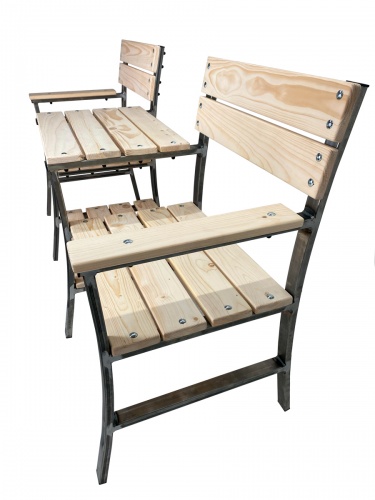 Скамейка садовая МФ-7 Дуэт неокрашенный