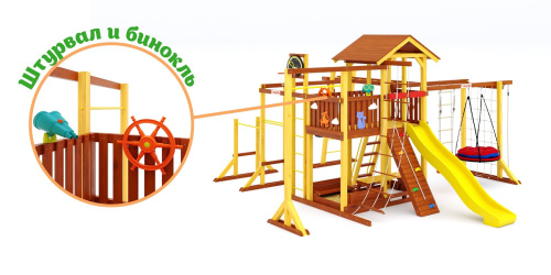 Детская спортивная площадка для дачи Савушка Семейная COMFORT PLUS