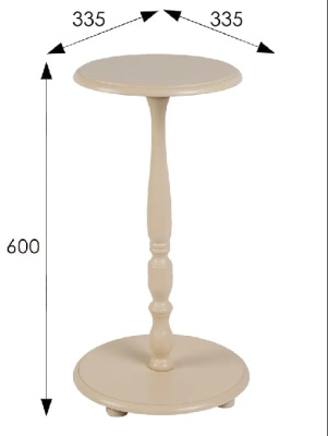 Подставка для цветов Селена слоновая кость 