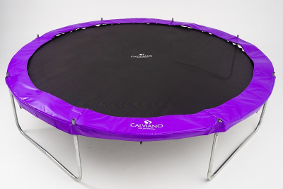 Батут с защитной сеткой Calviano 374 см 12ft OUTSIDE master purple