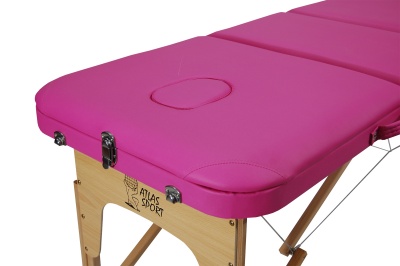 Массажный стол Atlas Sport складной 3-с деревянный + сумка в подарок
