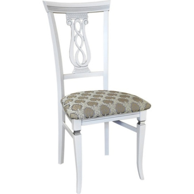 Стул Агнесс белый/серебро Маркус серебро 