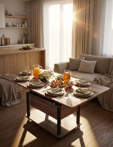 Стол-трансформер Джокер шимо темный черный 