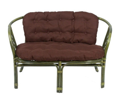 IND Диван Багама 1 олива подушка коричневая 