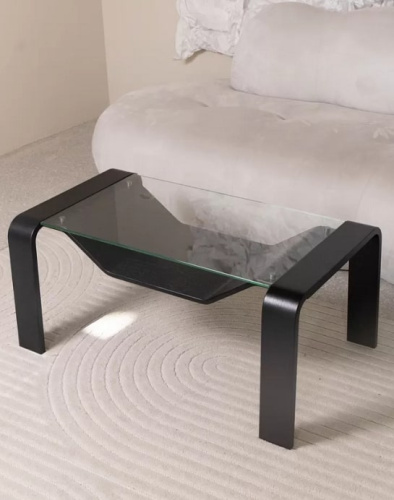 Стол журнальный Гурон 1 черный матовый 