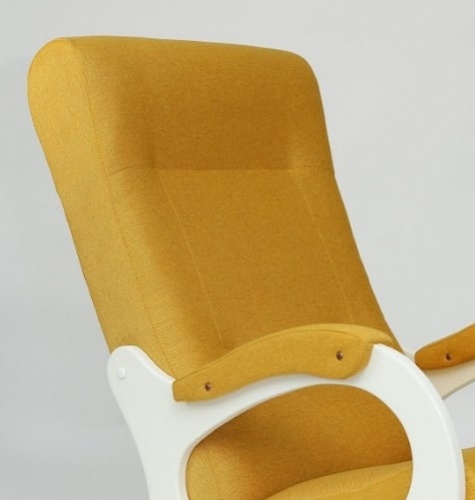 Кресло-качалка Бастион 2 арт. Bahama yellow белые ноги