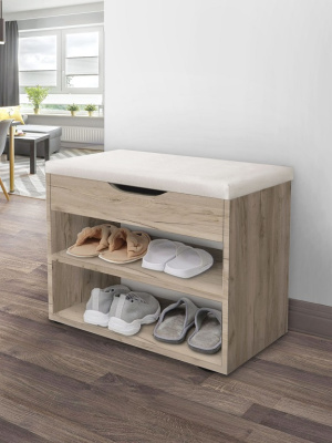 Банкетка Этна СН-122.07 дуб крафт серый 