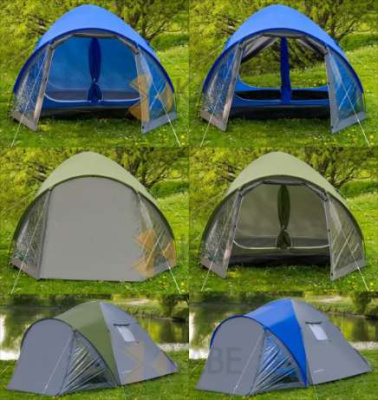 Палатка туристическая Acamper VEGA 4-х местная 3000 мм blue
