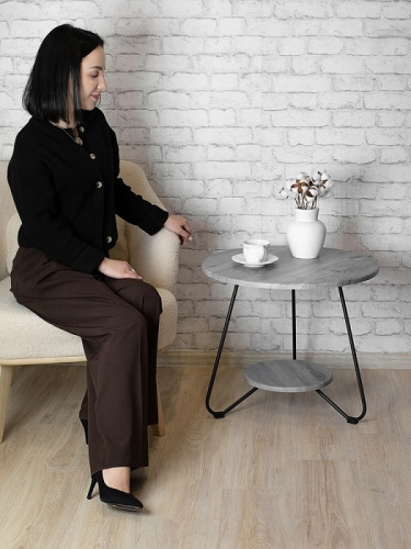 Стол журнальный BeautyStyle 38 орех гикори gray 