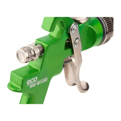 Краскораспылитель ECO SG-9500 с манометром сопло ф 1.4, 1.7 мм HVLP, сопло ф 1.4, 1.7 мм, верх. бак 600 мл, блистер