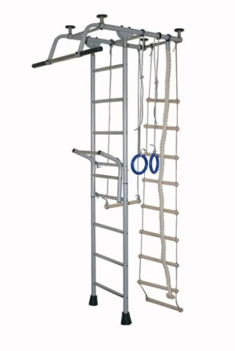 Крепыш плюс Т с навесным турником цвет серый