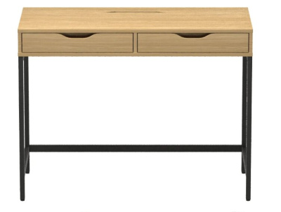 Письменный стол Mio Tesoro Ингар Д 100 100x48x76 дуб скандинавский черный 