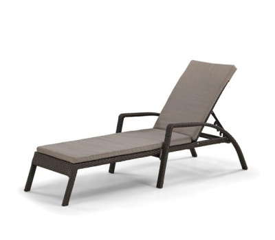 Шезлонг-лежак плетеный A30A2-W53 Brown с матрасом