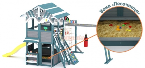 Детский игровой комплекс для дачи Савушка PlayHouse-2