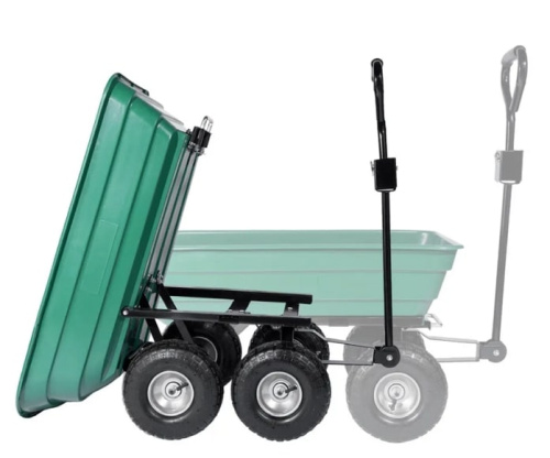 Садовая тележка-самосвал зеленая G201