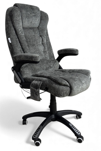 Вибромассажное кресло CALVIANO Veroni 56 серый плюш 