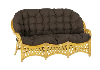 IND Комплект Черчилль (Рузвельт) 1 овальный столик мед темные подушки 