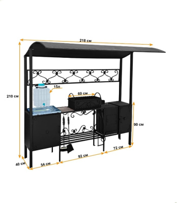 Мангал-беседка Царский 2