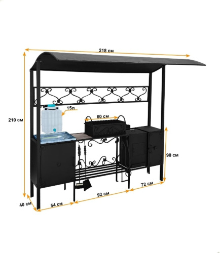 Мангал-беседка Царский 2