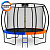Батут AMETIST PRO Inside D374-12FT Blue Orange