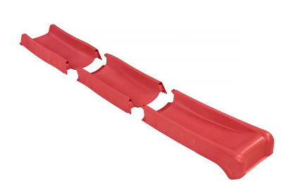 Скат сборный KBT Rocli для детской горки 2,9 м красный