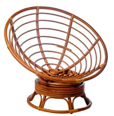 23/01В IND Кресло Папасан коньяк подушка беж 