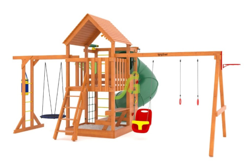 Детская площадка IgraGrad Крафт Pro 4 с трубой