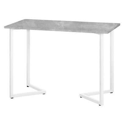 Стол Лондон 130х80 бетон металл белый 