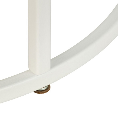 Стол журнальный МеталлАрт М001 черный мрамор белый 