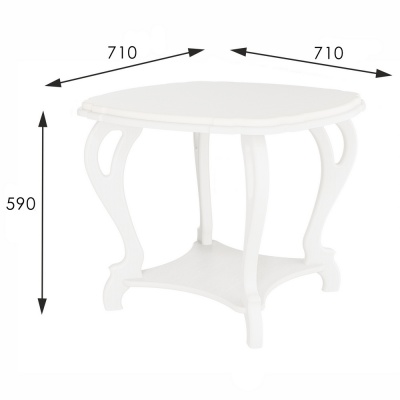 Стол журнальный Кофейный П Л молочный дуб 