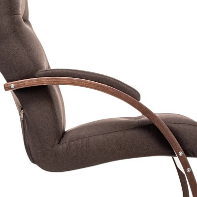 Кресло-качалка Leset Милано орех текстура Малмо 28