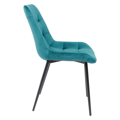 Стул AV 405 темно-бирюзовый бархат Н-56 черный 