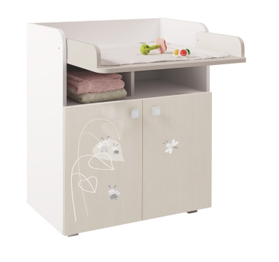 Комод Polini Kids French 1270 Amis белый/дуб пастельный 