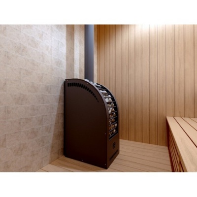 Печь для бани Теплодар Каскад 12 Т Панорама без двери