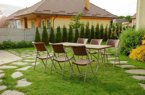Набор садовой мебели CALVIANO 6 стульев ротанг