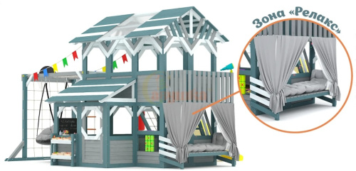 Детский игровой комплекс для дачи Савушка PlayHouse-4