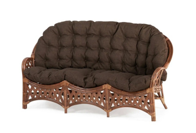 IND Комплект Черчилль (Рузвельт) 1 овальный столик миндаль матовый темные подушки 