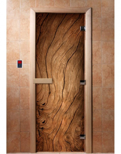 Дверь для сауны Doorwood с фотопечатью A052