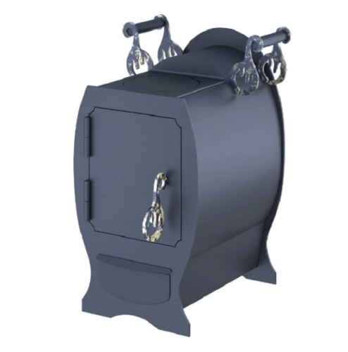 Отопительная печь Царь-печи Буржуйка мини с конфоркой 8 мм