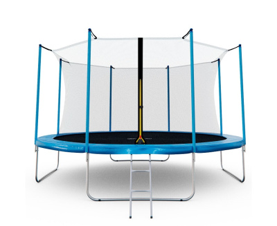 Батут каркасный с сеткой DFC Kondition 14 ft с лестницей